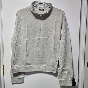 Scacto Gray Long Sleeve Quarter Zip Hoodie - Brand New with Tags Large